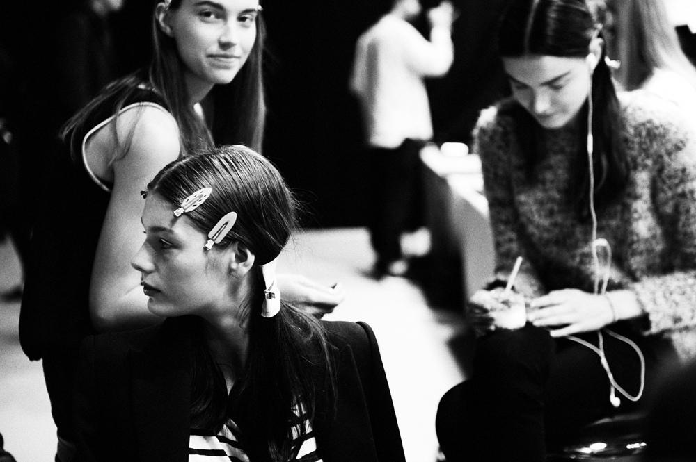 BACKSTAGE AT DIOR HAUTE COUTURE SPRING-SUMMER 2015 PARIS