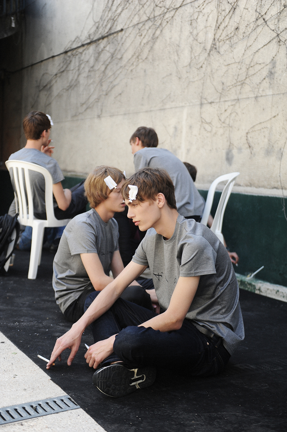 dior homme backstage