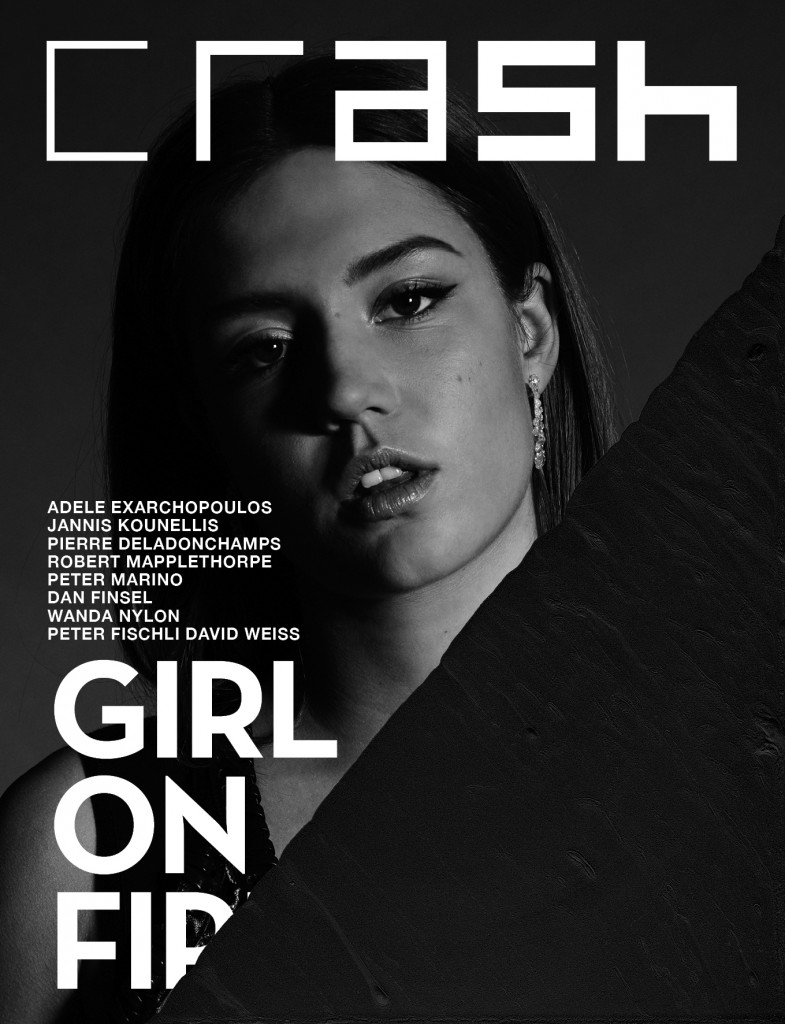 CRASH 75 COVER Adèle Exarchopoulos Crash Magazine Girl on Fire Fashion Issue Jannis Kounellis