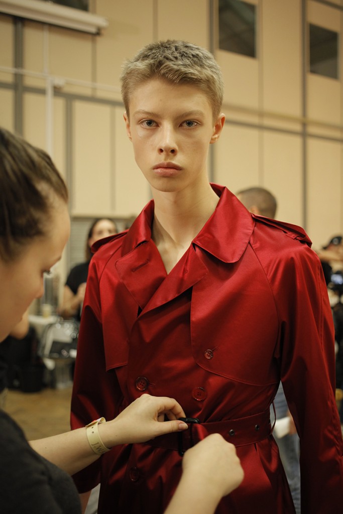 Backstage at JW Anderson menswear SS17 London Collections Men Crash Magazine by Lumir Schulz