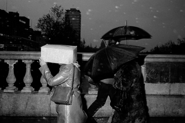 IRELAND. Dublin. O'Connell Bridge. From 'Bad Weather'. October. 1981.