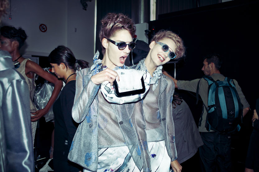 GIORGIO ARMANI SS14 BACKSTAGE, MILAN