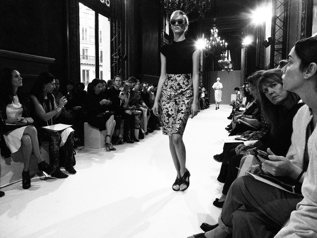 Daria Strokous at Stella McCartney spring summer 2014 during Paris Fashion Week