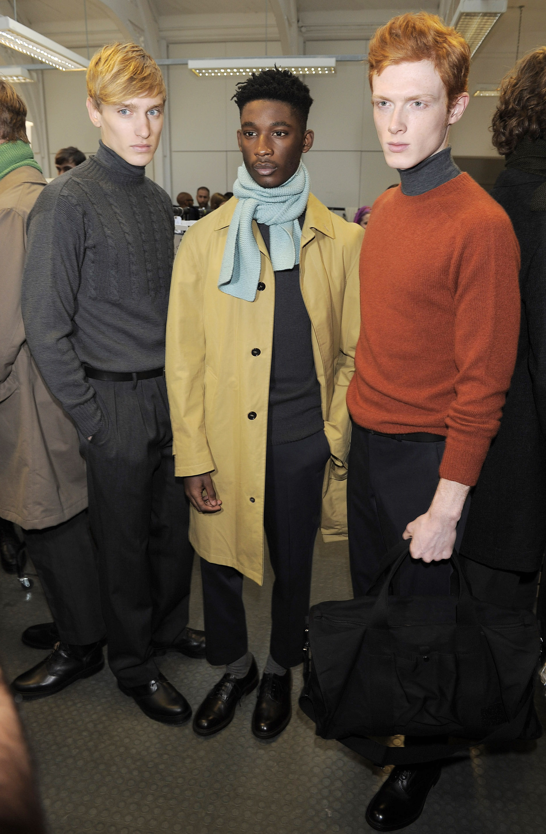 BACKSTAGE AT MARGARET HOWELL FALL-WINTER 2015-16 LONDON