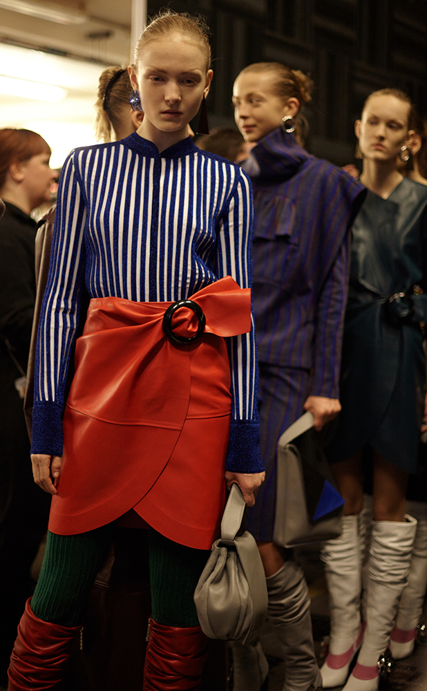 BACKSTAGE AT J.W. Anderson Fall-Winter 2015