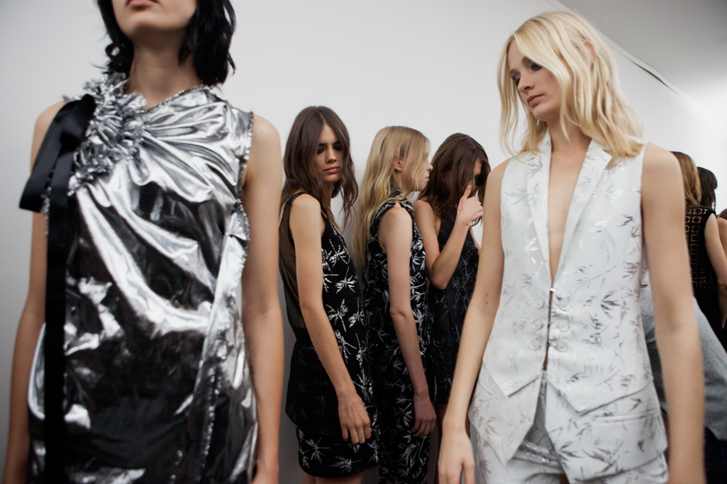 BACKSTAGE AT COSTUME NATIONAL SS16 MILAN