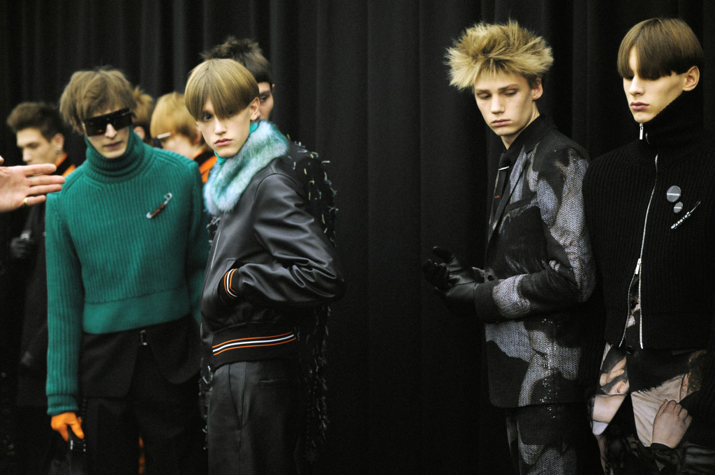 Backstage at Dior Homme Fall Winter 2017/18 fashion show Crash Magazine