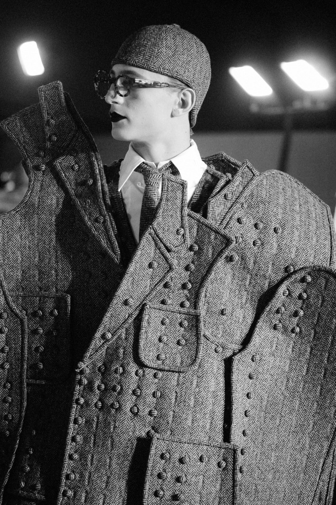 Backstage Thom Browne Fall 2017/18 menswear collection