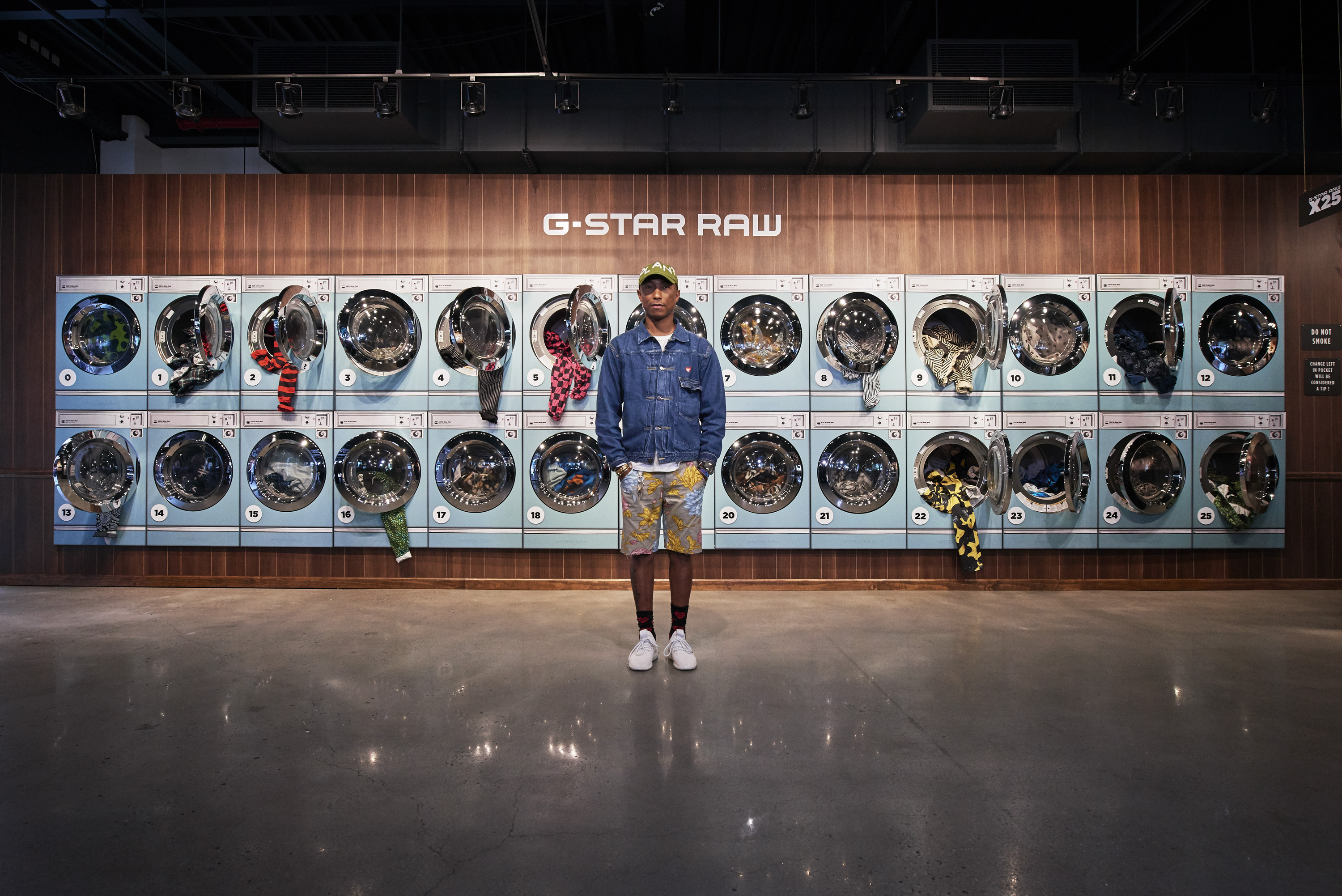 PHARRELL WILLIAMS PRESENTED IN N.Y HIS NEW CREATIONS FOR G-STAR RAW