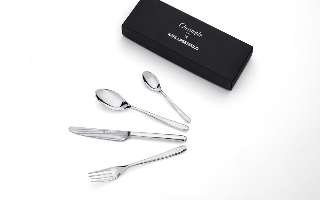 KARL LAGERFELD COLLABORATES WITH CHRISTOFLE ON EXCLUSIVE CUTTLERY