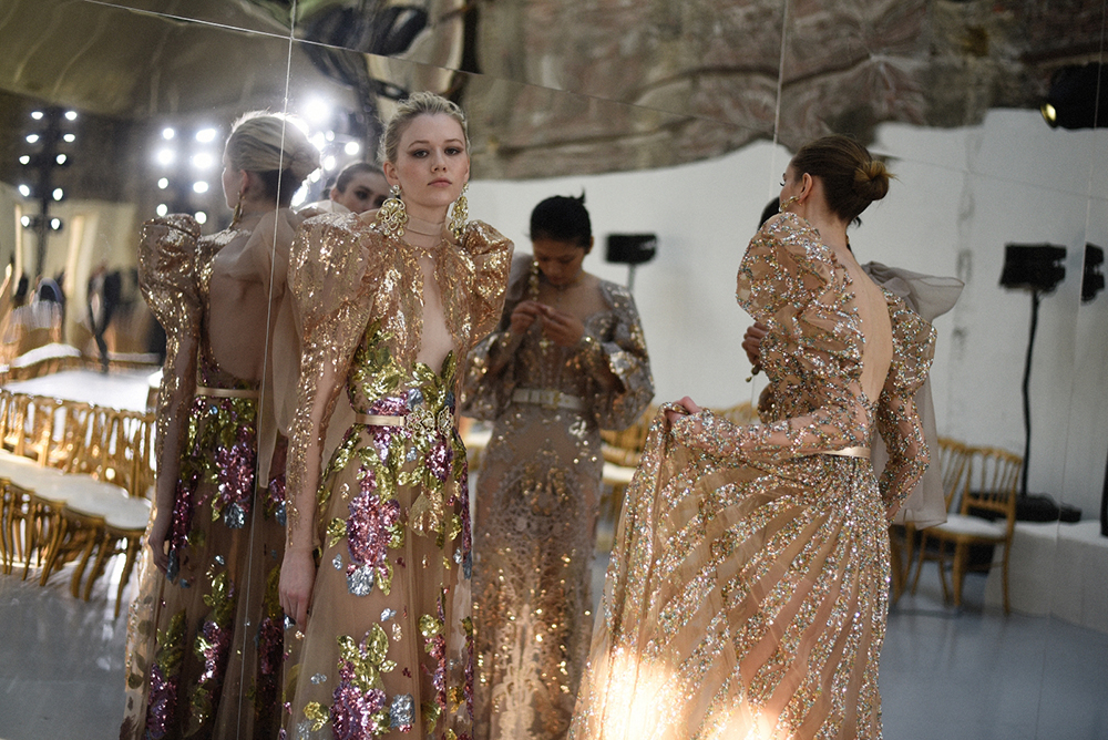 BACKSTAGE AT ELIE SAAB HAUTE COUTURE S/S 2020