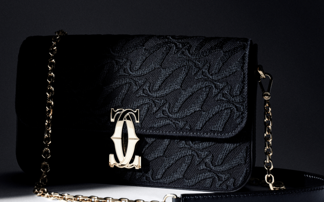 THE NEW C BAG BY CARTIER WITH EMBROIDERED MONOGRAM